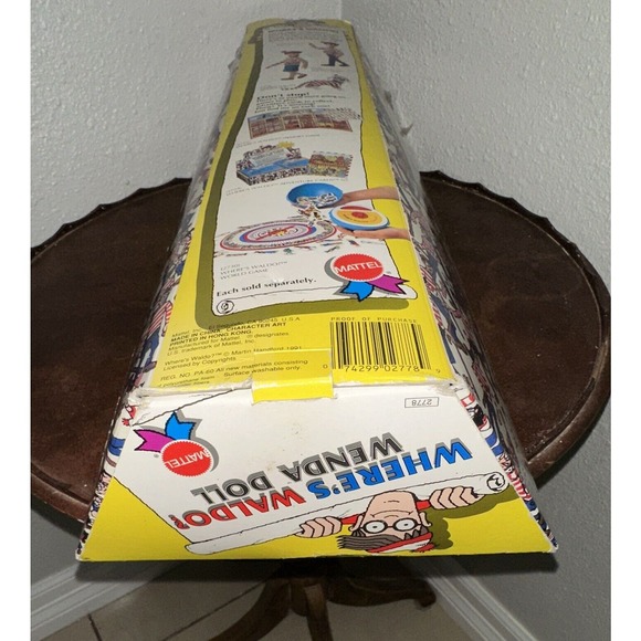 VINTAGE NIB 1991 Mattel 18" Where's Waldo Wenda Doll **TOP OF BOX DAMAGED** - Picture 10 of 12
